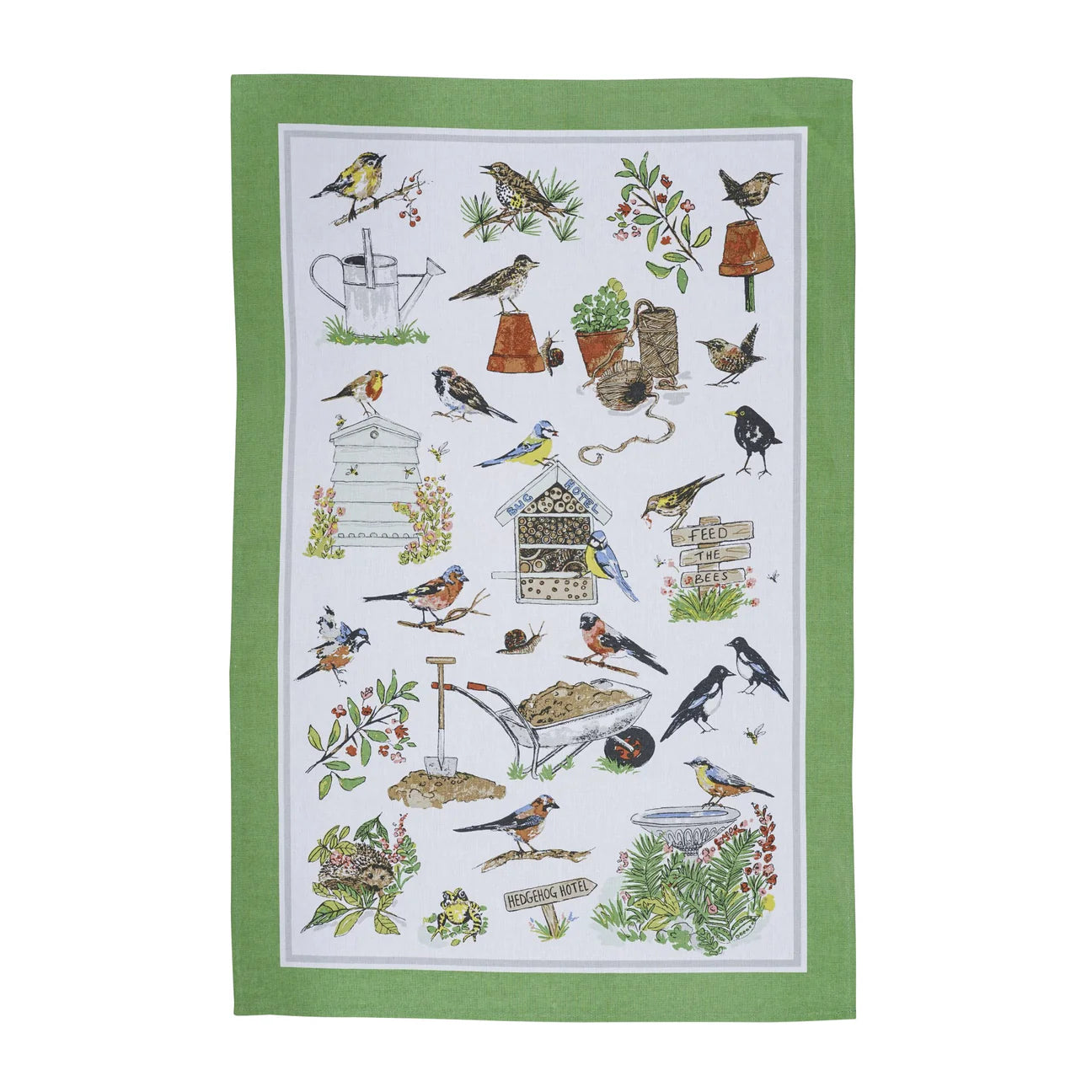 Tea Towel, Garden Birds by Ulster Weavers