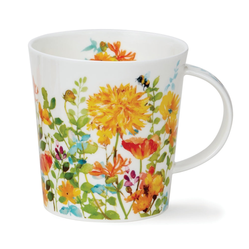 Dunoon Mug Lomond; Floral Haze Yellow