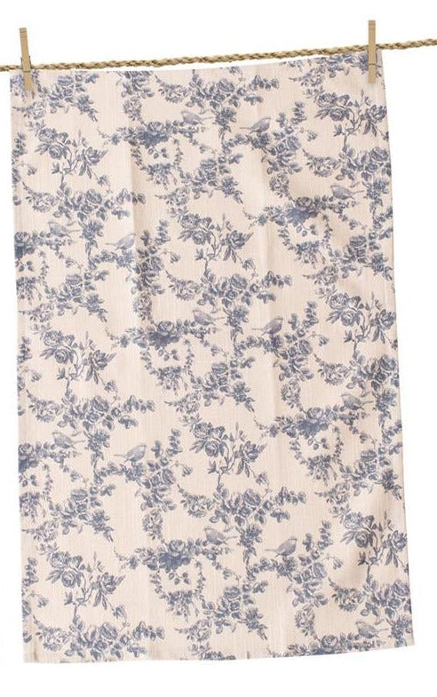 Tea Towel, French Blue Petite Floral