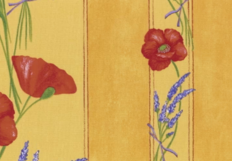 Tablecloth, Provence Yellow Poppies, Round
