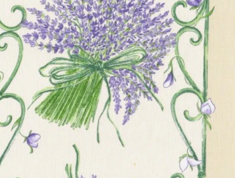 Tablecloth, Provence Lavender & Cream, Rectangle
