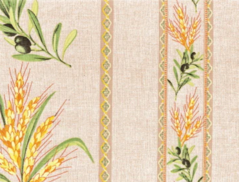 Tablecloth, Provence Cream Cassis, Round