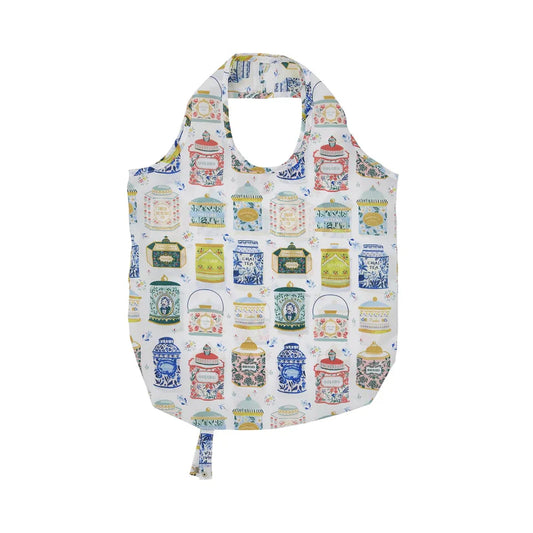 Reusable Roll up Tote Bag Ulster Weavers - Tea Tins