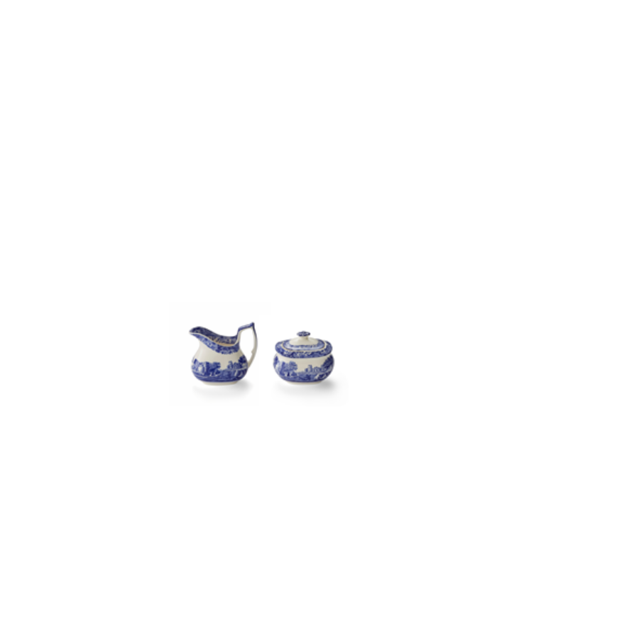 Spode - Blue Italian Creamer & Sugar Set