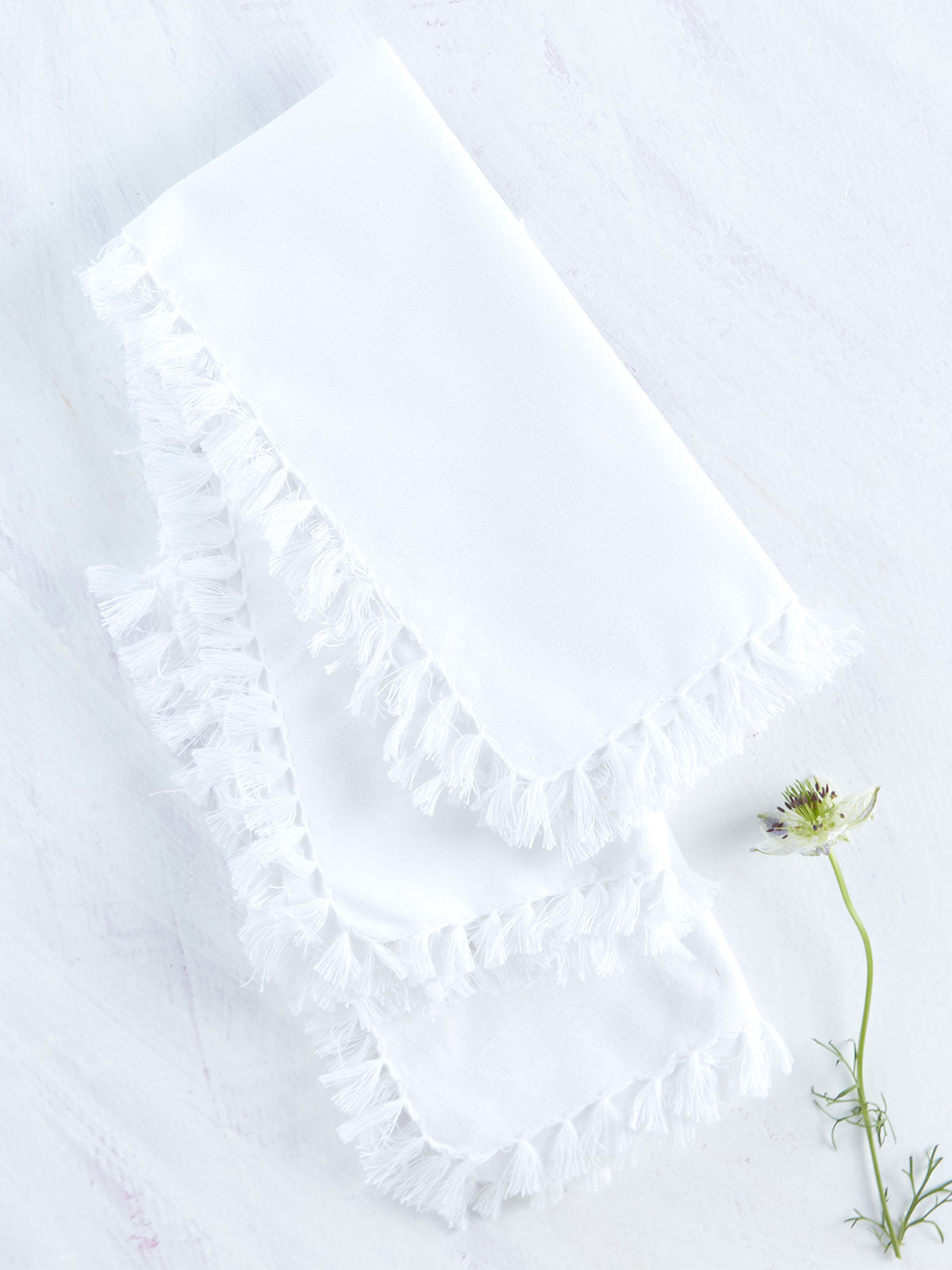 Napkin, Fabric, April Cornell, Essential White