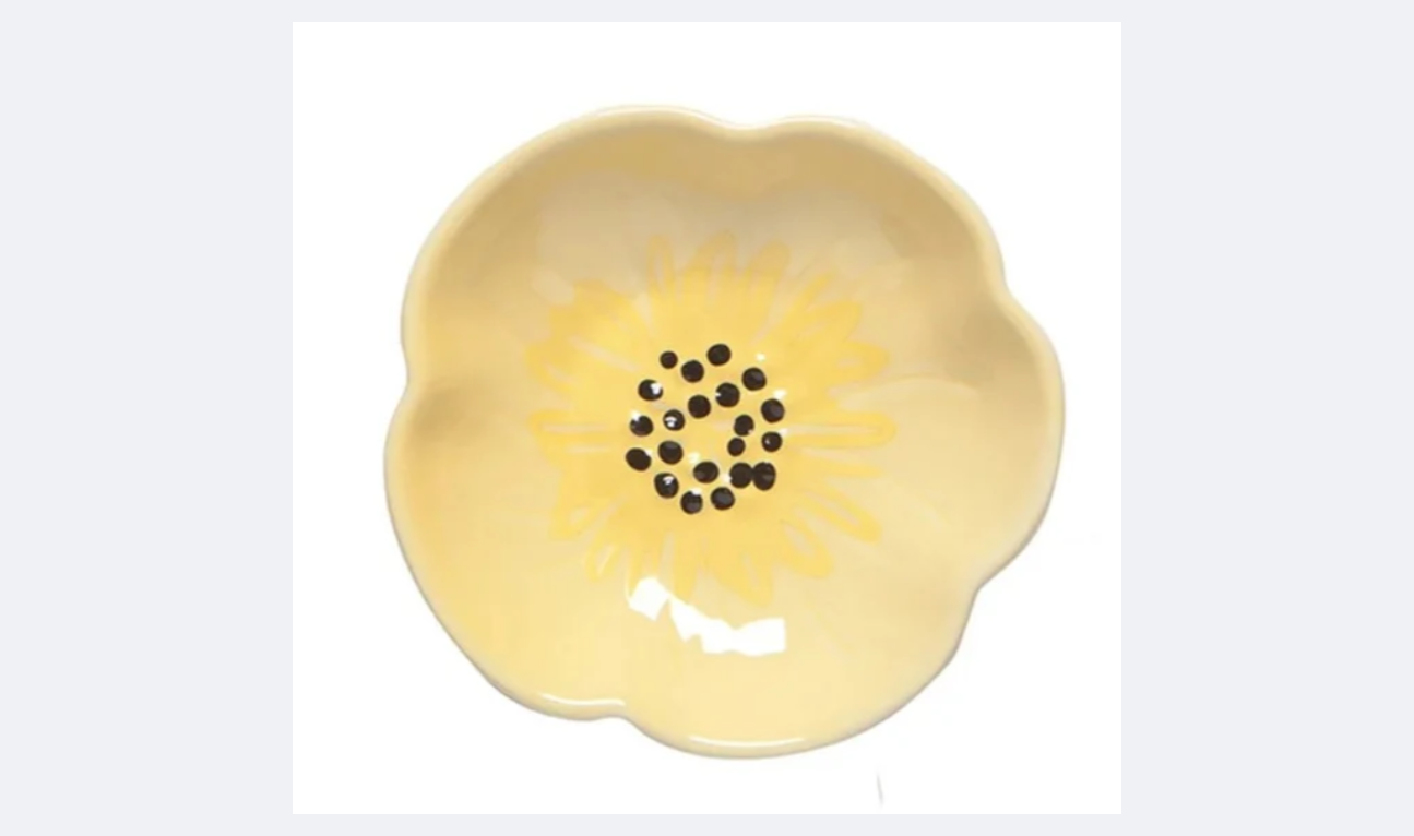 Tea Bag Tidy / Pinch Bowl Poppies