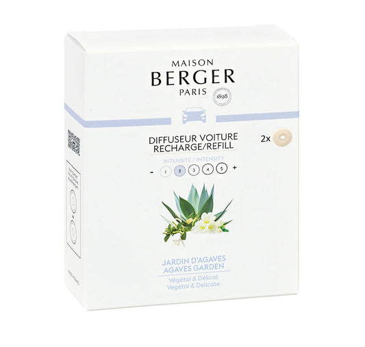 Maison Berger Paris,  Car Diffuser Refill, Agave Garden