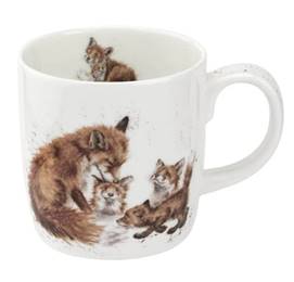Wrendale Mug , Bedtime Kiss Fox 14oz