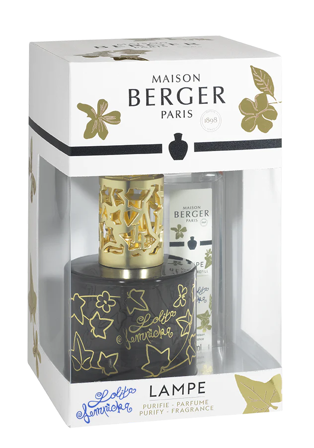 Maison Berger Paris,  Lamp:  Lolita Black Gift Set w/Lolita Lempicka