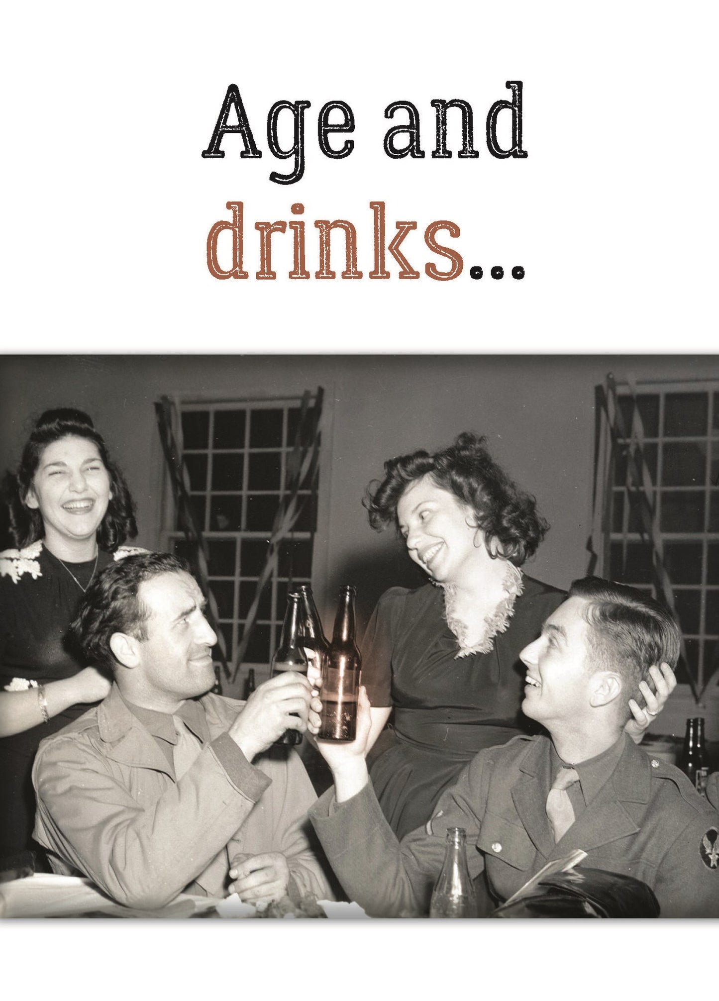 Card, Birthday; Age and drinks