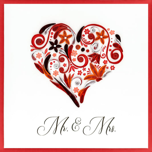 Card, Wedding,  Mr & Mrs