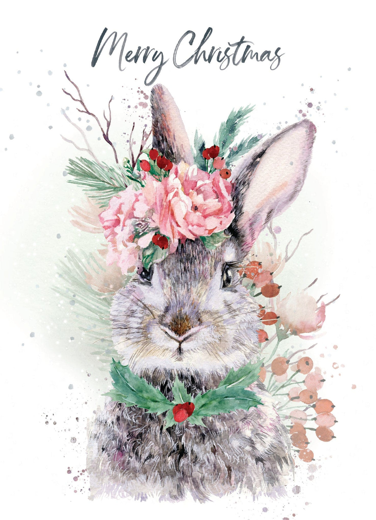 Card Christmas; Merry Christmas Bunny