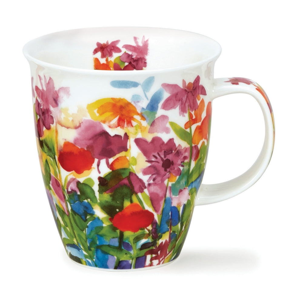 Dunoon Mug Nevis ; Bright Blooms Pink