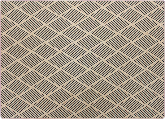 Doormat; Cadre Natural & Black