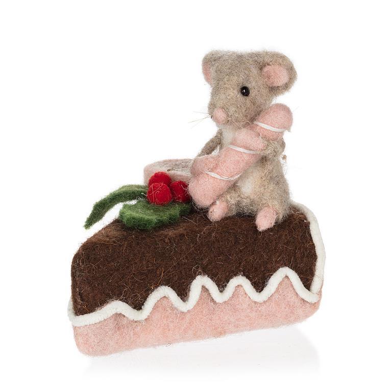 Mouse on a Slice of Cake