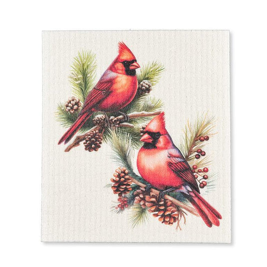 Dish Cloth - Swedish - Cardinals