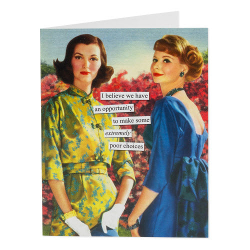 Card, Birthday, Anne Taintor, Poor Choices