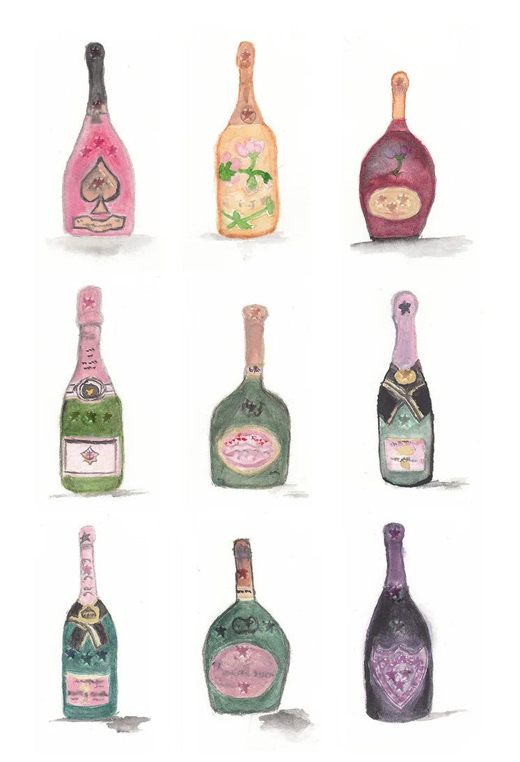 Card, All Occasion, Blank, Champagne Rose