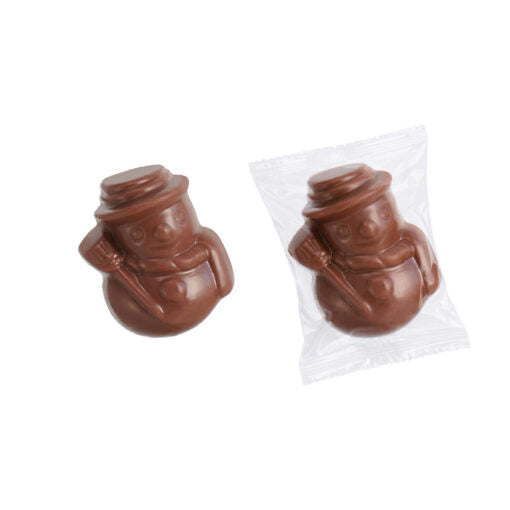 Chocolate and Caramel Filled Milk Chocolate Snowmen