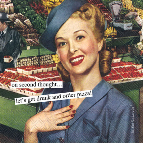 Napkin,  Paper, Anne Taintor, Pizza