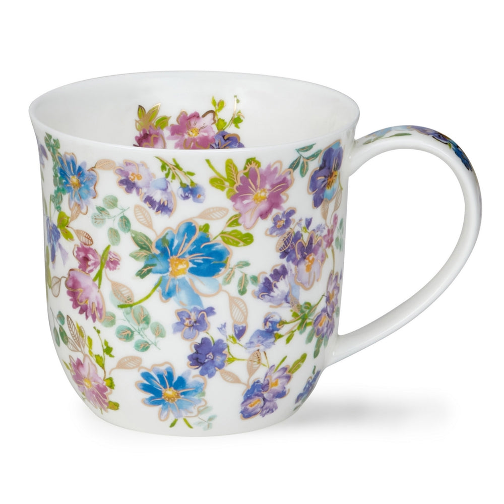 Dunoon Mug Cumbrae; Belles Fleurs Blue