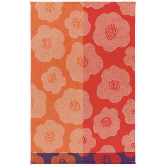 Tea Towel, Poppy Jacquard