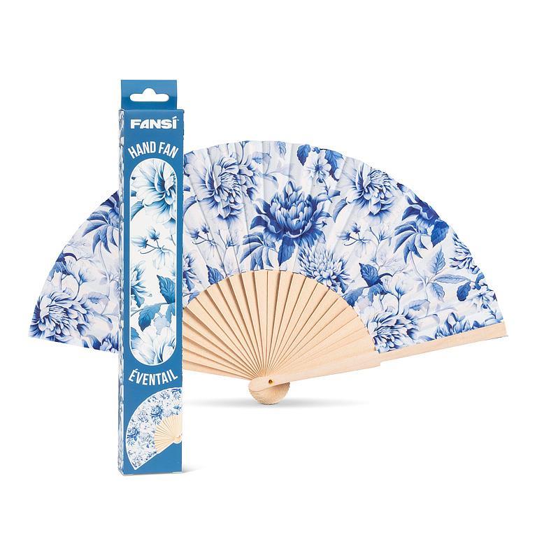 Hand Fan, Chintz Print