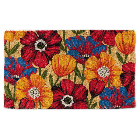 Coir Doormat  Field Flowers