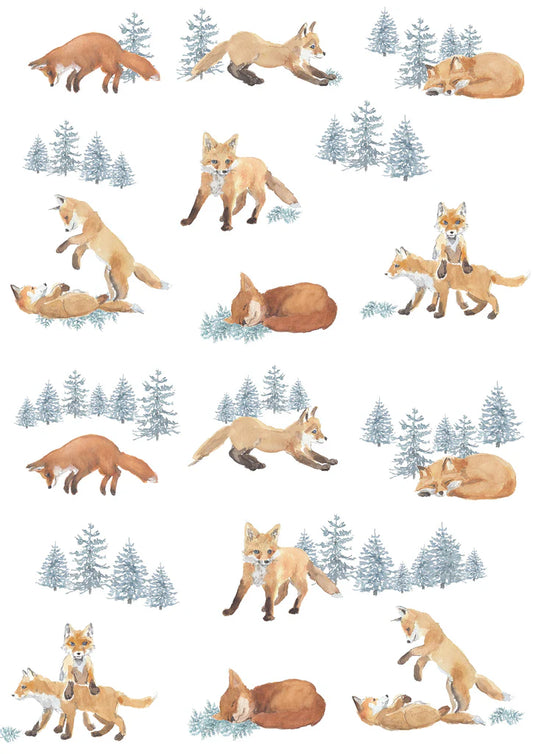 Tea Towel, Baby Foxes