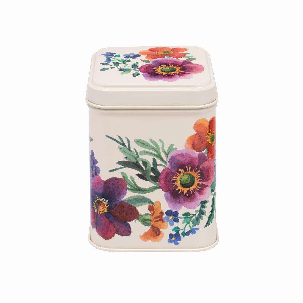 Tea Caddy Garden Flowers Square