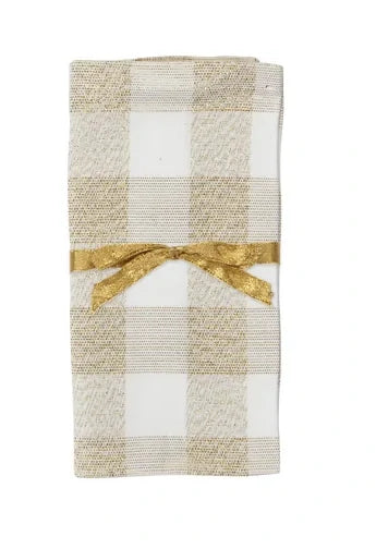 Napkin, Gold Check