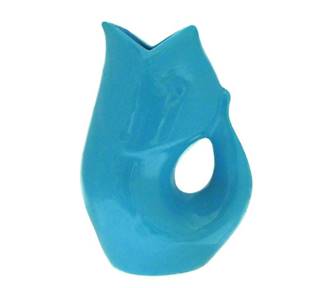 Gurgle Pot - Peacock Blue  LARGE