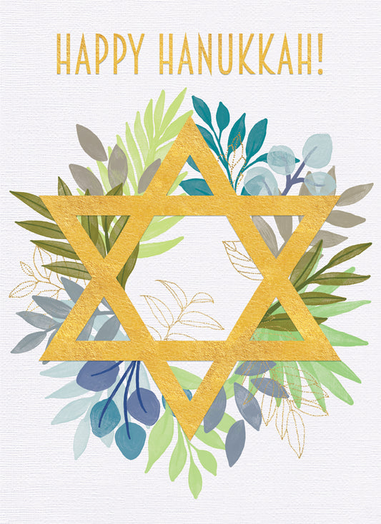 Card, Hanukkah,  Happy Hanukkah,  Star of David