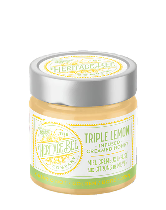 Honey, Heritage Bee,  Triple Lemon Creamed Honey