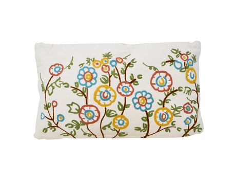 Cushion, Embroidered Floral