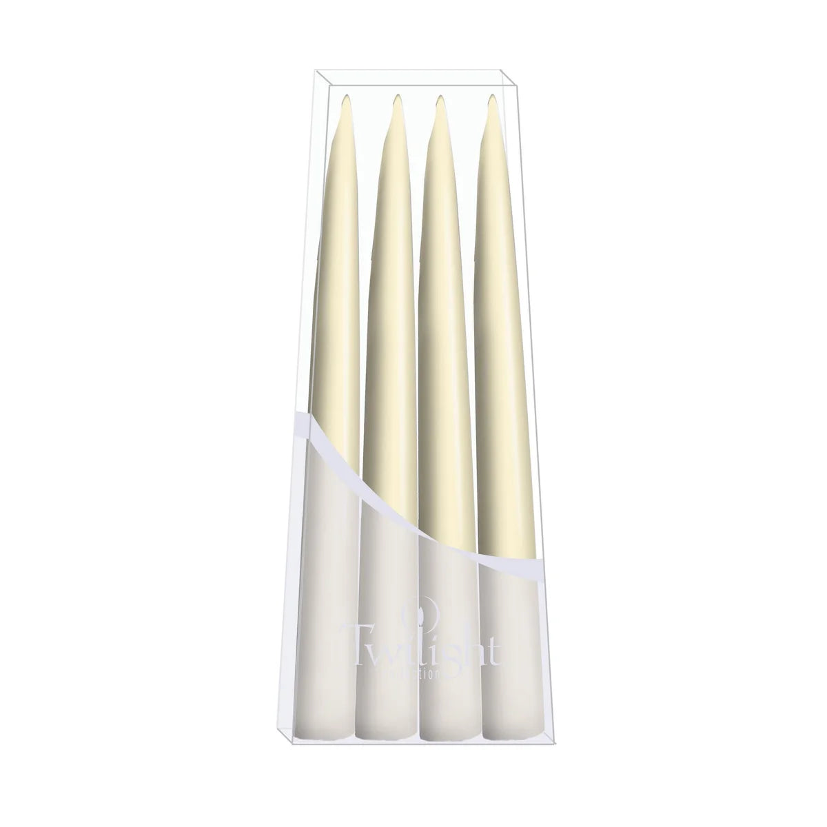 Candle, Taper Danish, 10" Off White