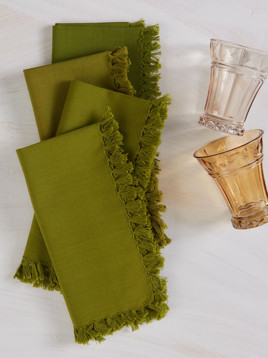 Napkin, Fabric, April Cornell, Essential Napkins Olive