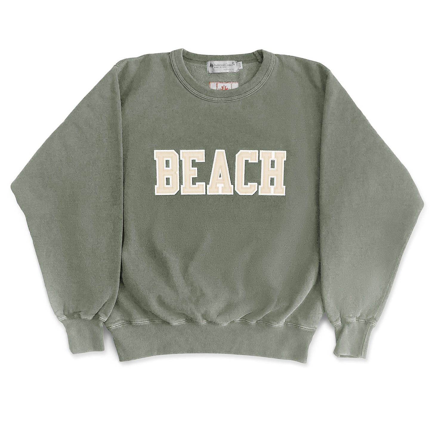 BEACH Sweatshirt Olive Sand/Cream