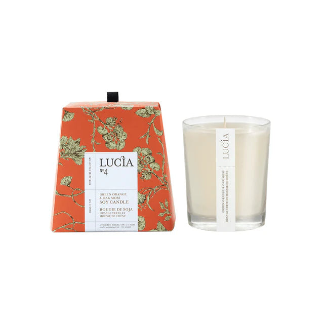 Lucia No. 4, Green Orange & Oak Moss 50 hr Candle