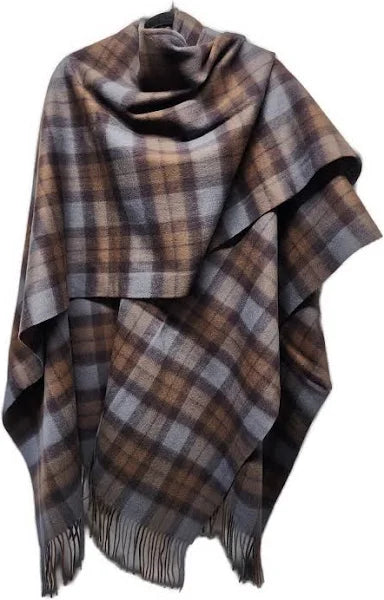 Scottish Wool, Outlander,  Lambswool Long Womens Cape