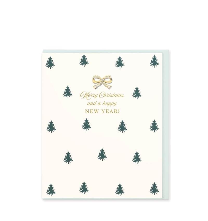 Card Christmas; Christmas Pine Trees