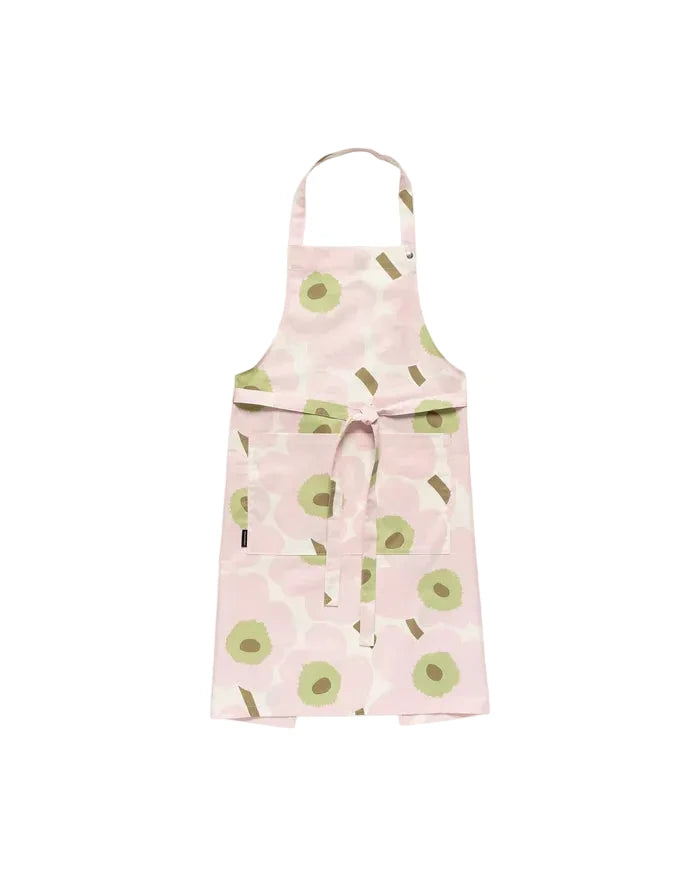 Marimekko Apron; Pieni Unikko Apron, Pink & Green