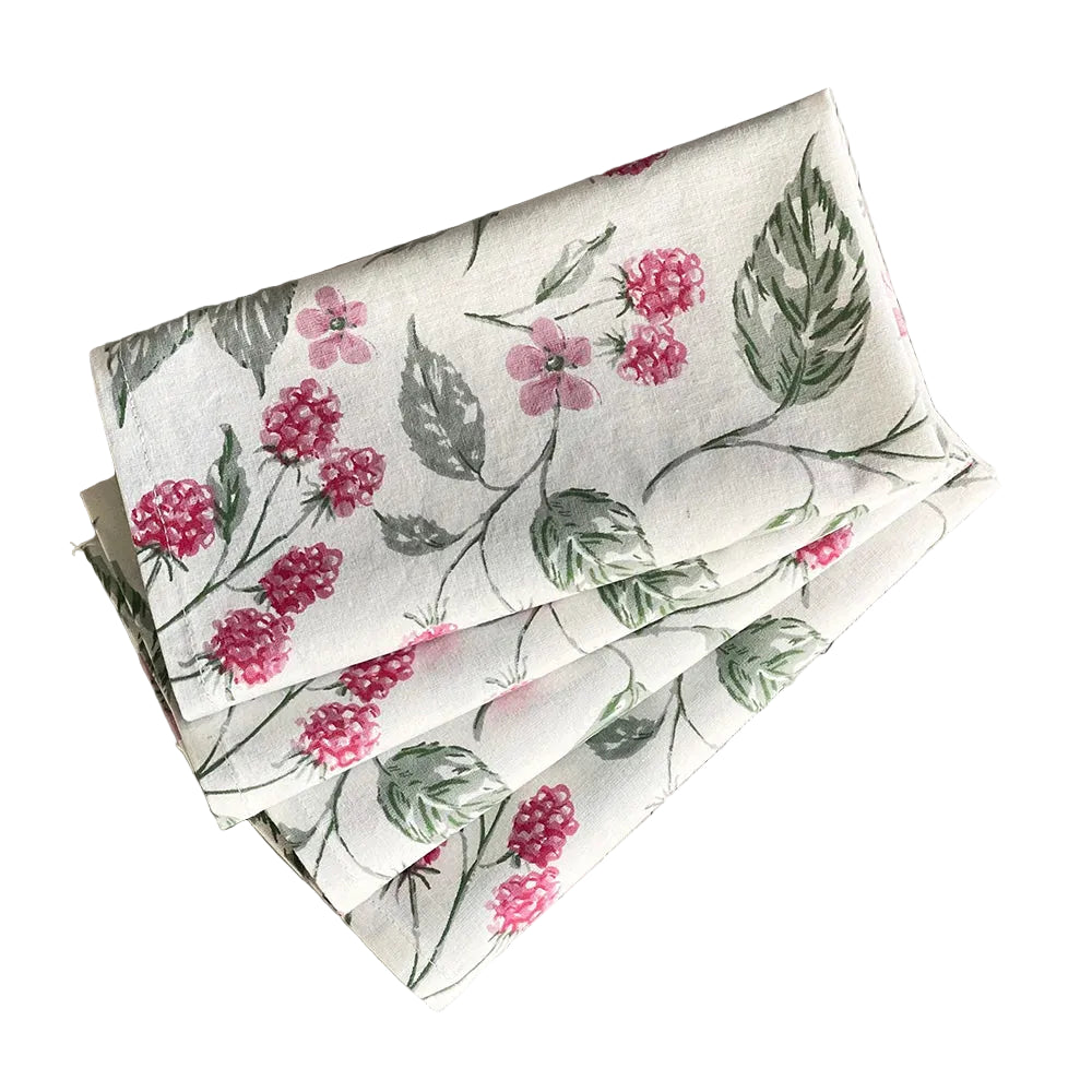 Napkin, Fabric, Raspberry, Set of 4