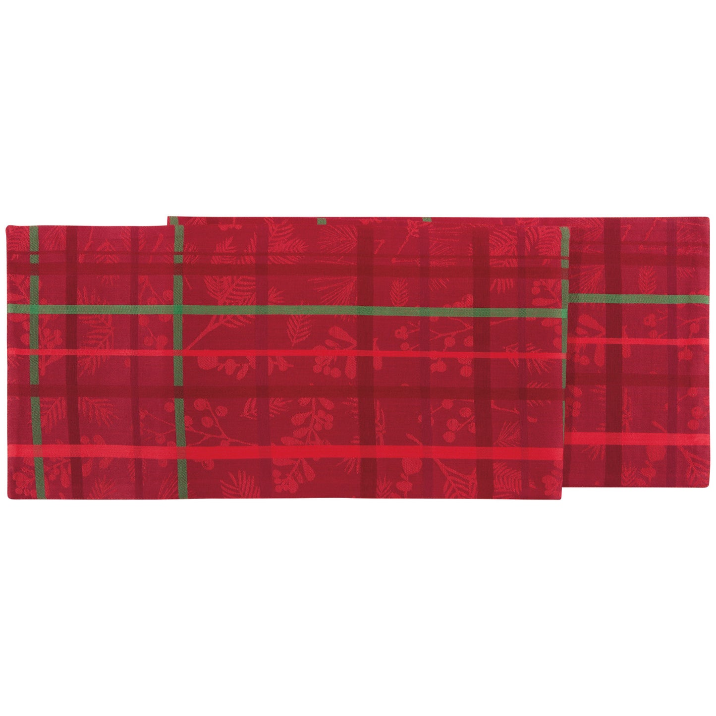 Table Runner, Winterberry Jacquard