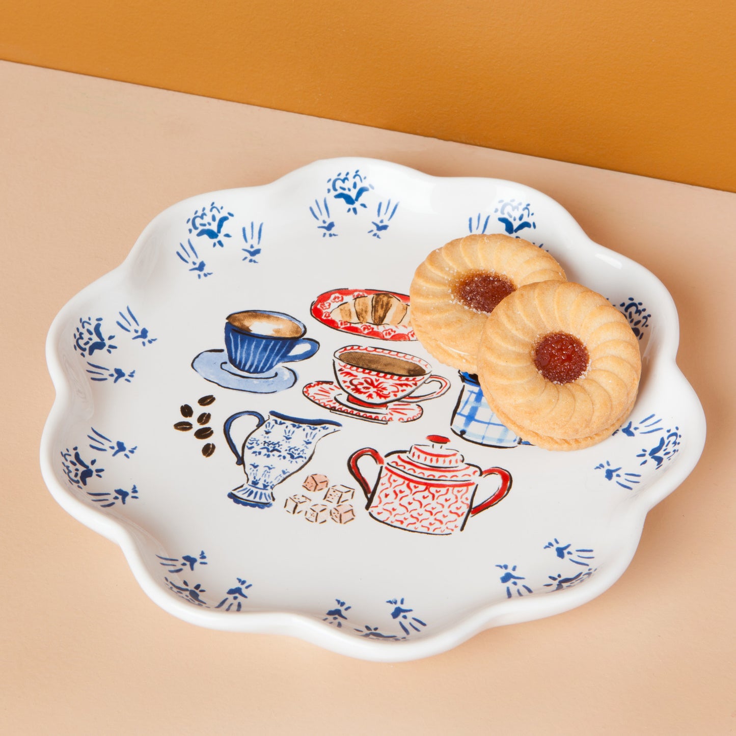 Shaped Tea Time Cookie Dish