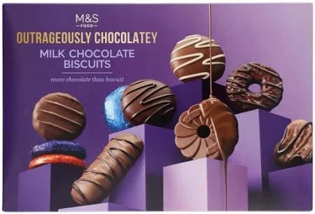 Marks and Spencer Oustrageously Chocolately Milk Chocolate Biscuit Selection