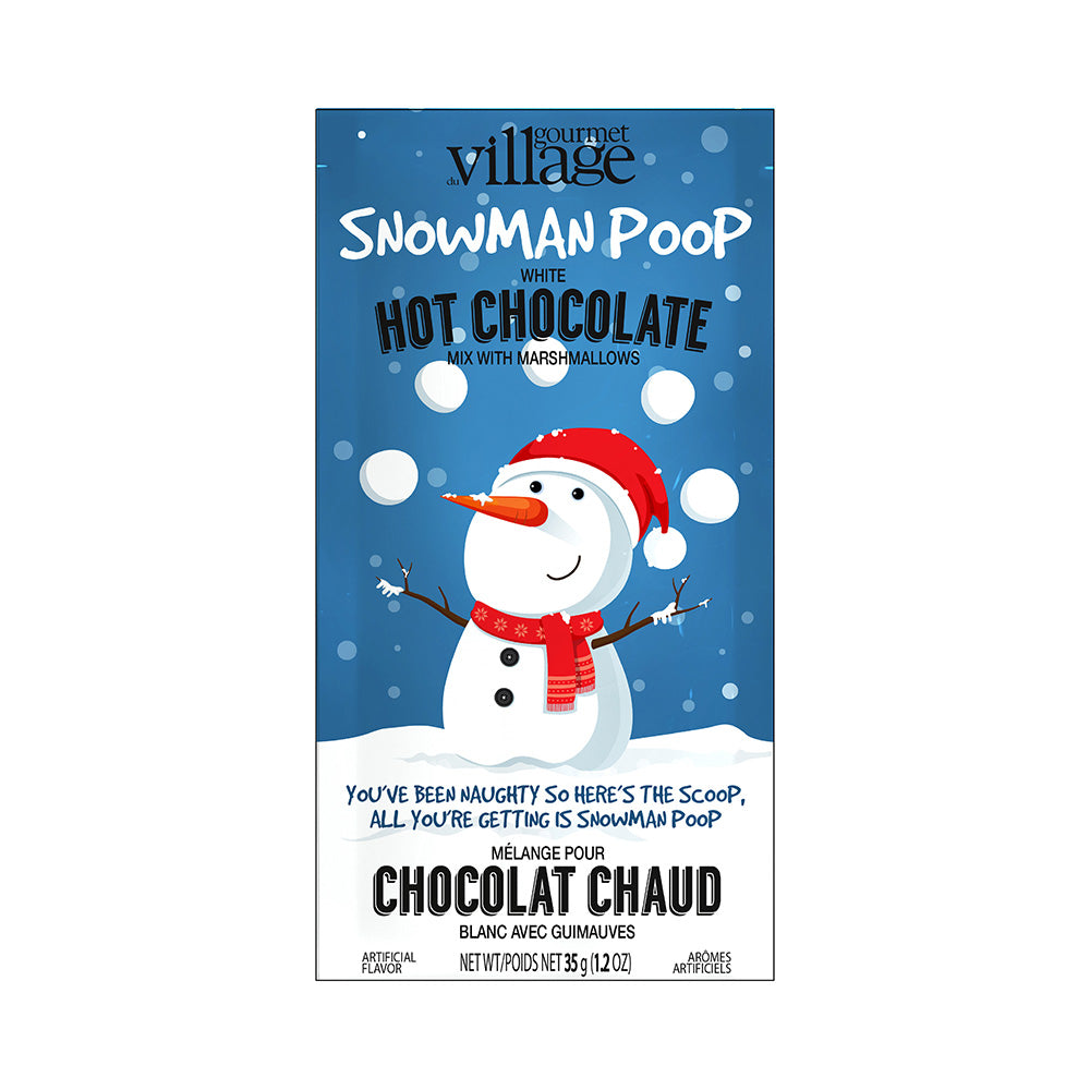 Hot Chocolate, Snowman Poop, White Chocolate, Single