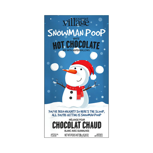 Hot Chocolate, Snowman Poop, White Chocolate, Single