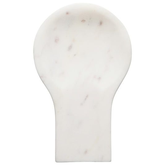 Spoon Rest,  White Marble