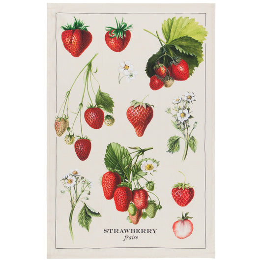 Tea Towel, Vintage Strawberries
